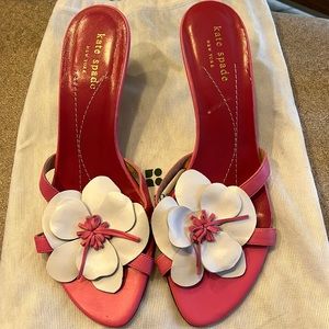 Kate spade kitten heel slide on